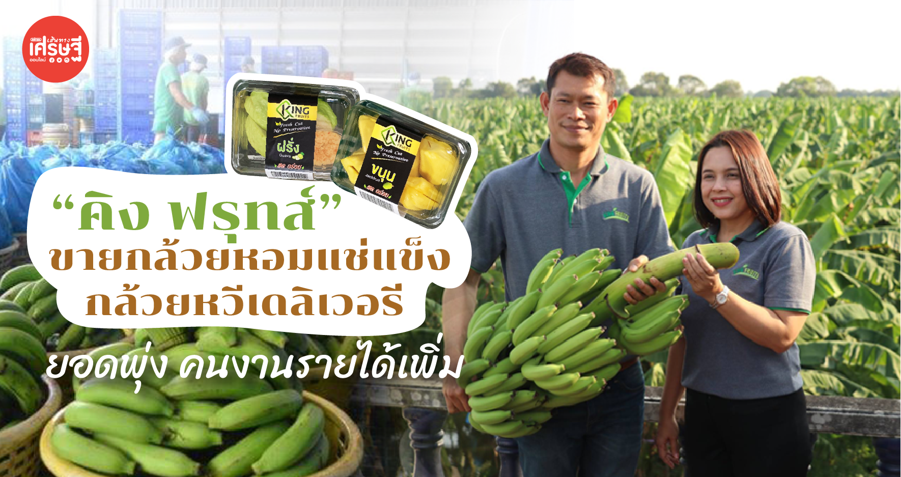 “คิง ฟรุทส์” ขายกล้วยหอมแช่แข็ง – กล้วยหวีเดลิเวอรี่ ยอดพุ่ง คนงานรายได้เพิ่ม