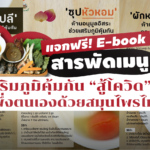 แจกฟรี! e-book สารพัดเมนูเสริมภูมิคุ้มกัน “สู้โควิด” เน้นพึ่งตนเองด้วยสมุนไพรไทย