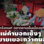 เหงาจังหนอ! ตลาดยามเย็นเมืองอุทัยฯ แม่ค้าบอกเซ็งๆ คนขายเยอะกว่าคนซื้อ