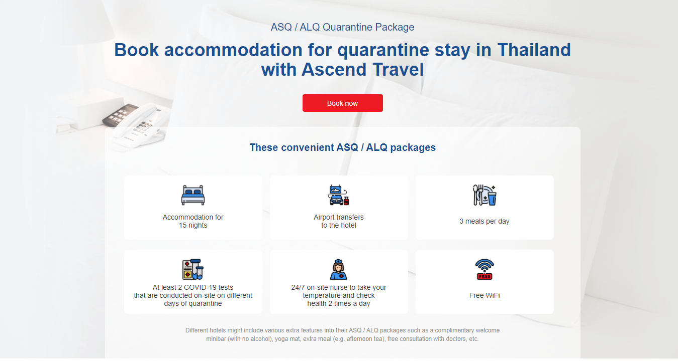 เปิดตัว ASQ/ALQ แพลตฟอร์มจองโรงแรมกักตัว ฝีมือคนไทย รับนักเดินทาง