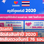ลาซาด้า เปิดสถิติ ระยะทางจัดส่งสินค้าปี 2020 เท่าไปกลับดวงจันทร์ 76 รอบ