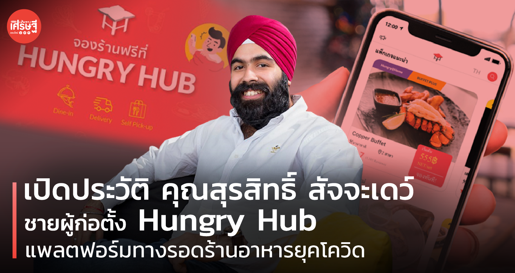 เปิดประวัติ คุณสุรสิทธิ์ สัจจะเดว์ ชายผู้ก่อตั้ง Hungry Hub แพลตฟอร์มทางรอดร้านอาหารยุคโควิด
