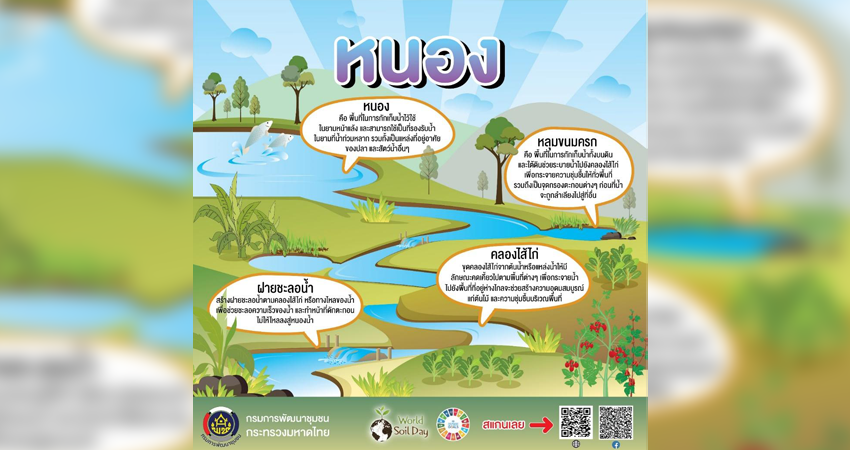 "โคก หนอง นา" กรมการพัฒนาชุมชน มุ่งหวังจะช่วยทำให้พี่น้องประชาชนมีเศรษฐกิจฐานรากที่มั่นคงชุมชนพึ่งพาตนเองได้