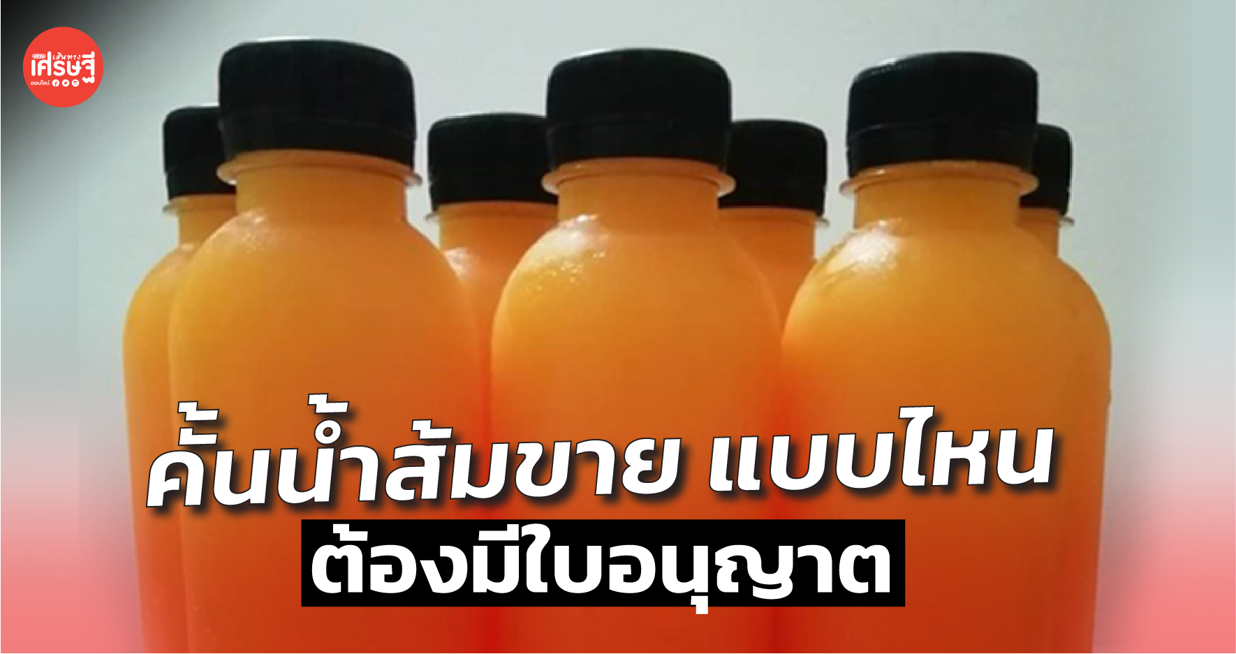 คั้นน้ำส้มขาย แบบไหน ต้องมีใบอนุญาต