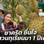 ชาคริต ชื่นใจ ปั้นสวนทุเรียนมา 1 ปีเต็ม อาทิตย์หน้าได้รอบตัด ลูกค้าจองเต็ม