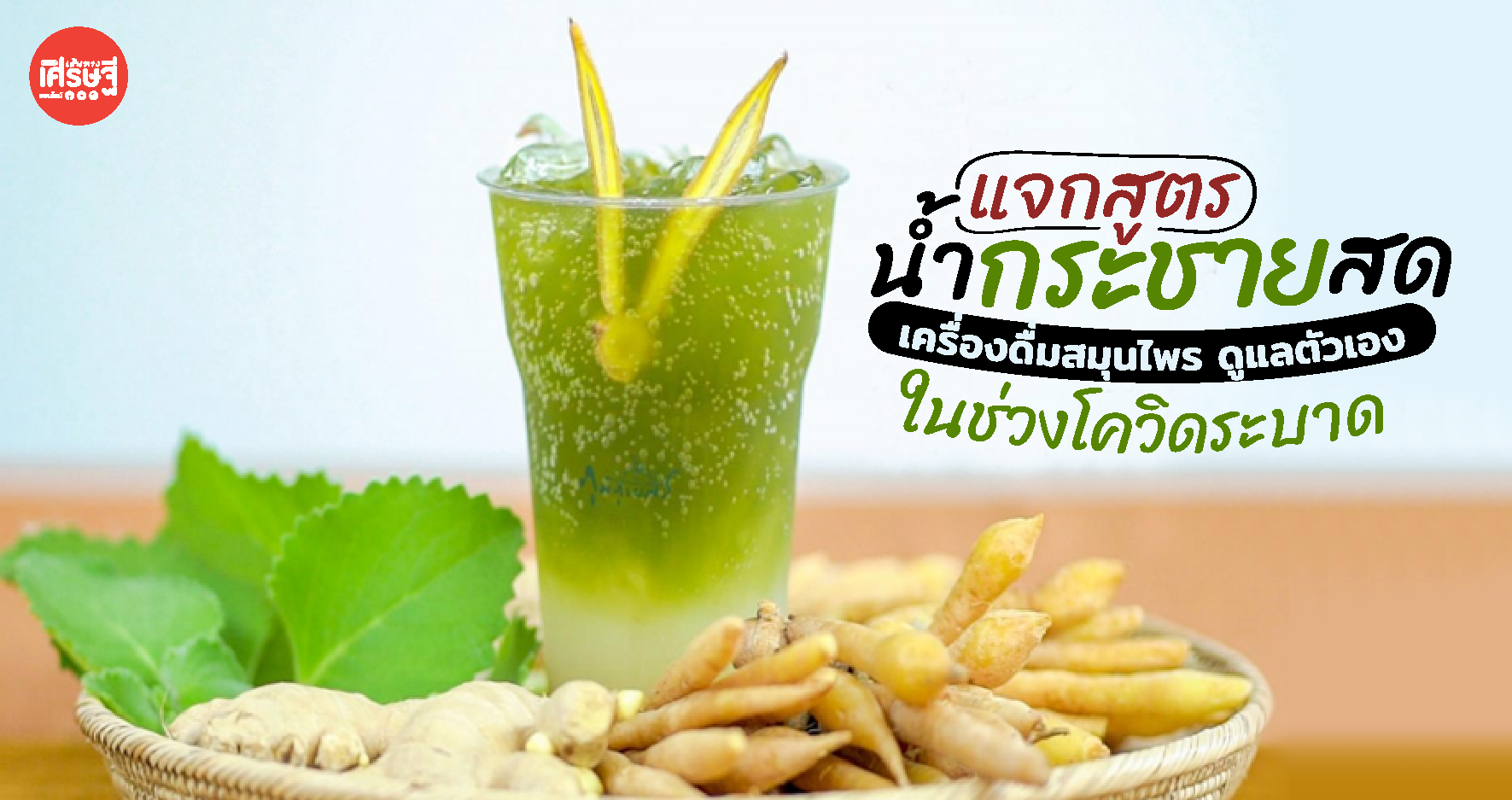 แจกสูตร น้ำกระชายสด เครื่องดื่มสมุนไพรไว้ดูแลตัวเอง ในช่วงโควิดระบาด