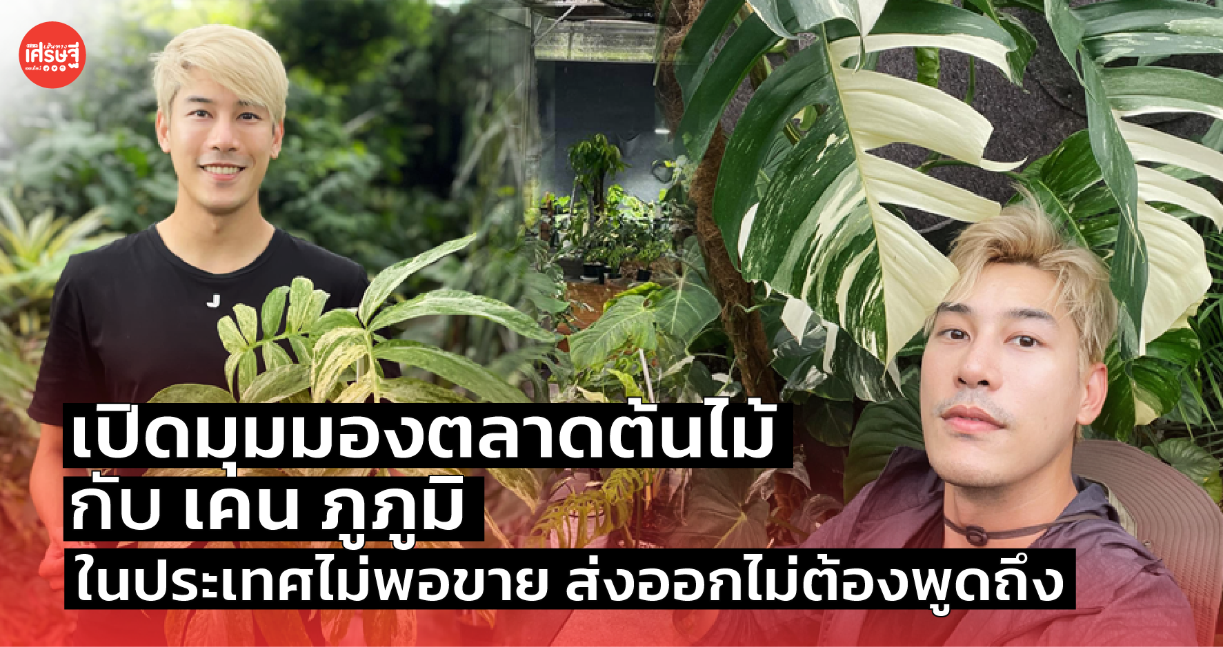 เปิดมุมมองตลาดต้นไม้ กับ เคน ภูภูมิ ในประเทศไม่พอขาย ส่งออกไม่ต้องพูดถึง