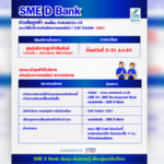 SME D Bank แจ้งปิด ‘ศูนย์บริการลูกค้าสัมพันธ์’ ชั่วคราวถึง 31 ส.ค. 64 แนะลูกค้าใช้บริการผ่านออนไลน์