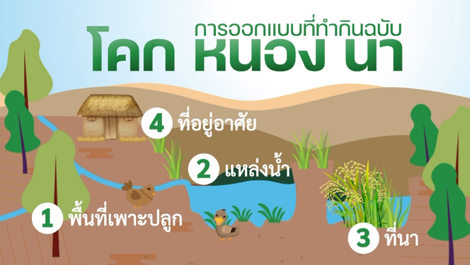 มีพื้นที่ มีที่ดิน สามารถออกแบบที่ทำกินแบบ “โคก หนอง นา”