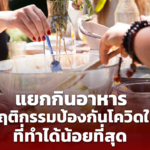 ผลโพล พบ แยกกินอาหาร เป็นพฤติกรรมป้องกันโควิดในบ้าน ที่ทำได้น้อยที่สุด