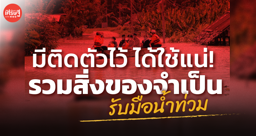 มีติดตัวไว้ ได้ใช้แน่! รวมสิ่งของจำเป็น รับมือน้ำท่วม