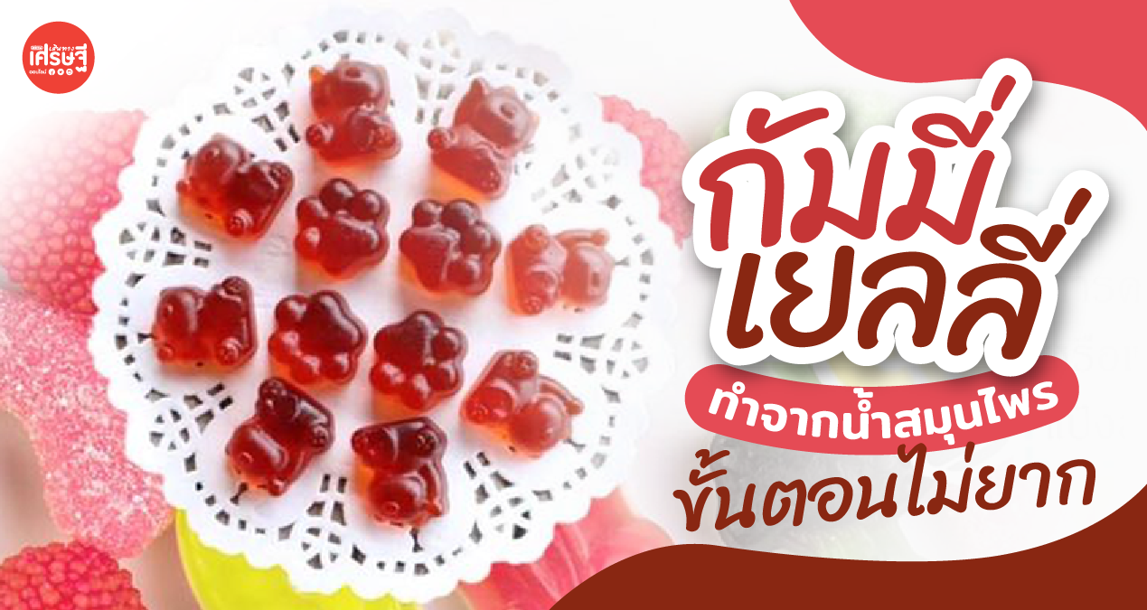 อภัยภูเบศร แจกสูตร กัมมี่เยลลี่ ทำจากน้ำสมุนไพร ขั้นตอนไม่ยาก