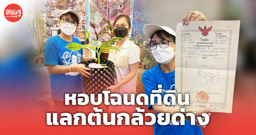 ของจริงไม่สร้างกระแส สาวหอบโฉนดที่ดิน 5 ไร่กว่า แลกต้นกล้วยด่าง