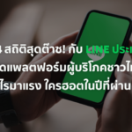 ส่อง 14 สถิติสุดต๊าซ LINE ประเทศไทย อะไรมาแรง ในปีที่ผ่านมา