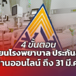 3 นาที 4 ขั้นตอน! เปลี่ยนโรงพยาบาล ประกันสังคม ผ่านออนไลน์ ถึง 31 มี.ค.นี้