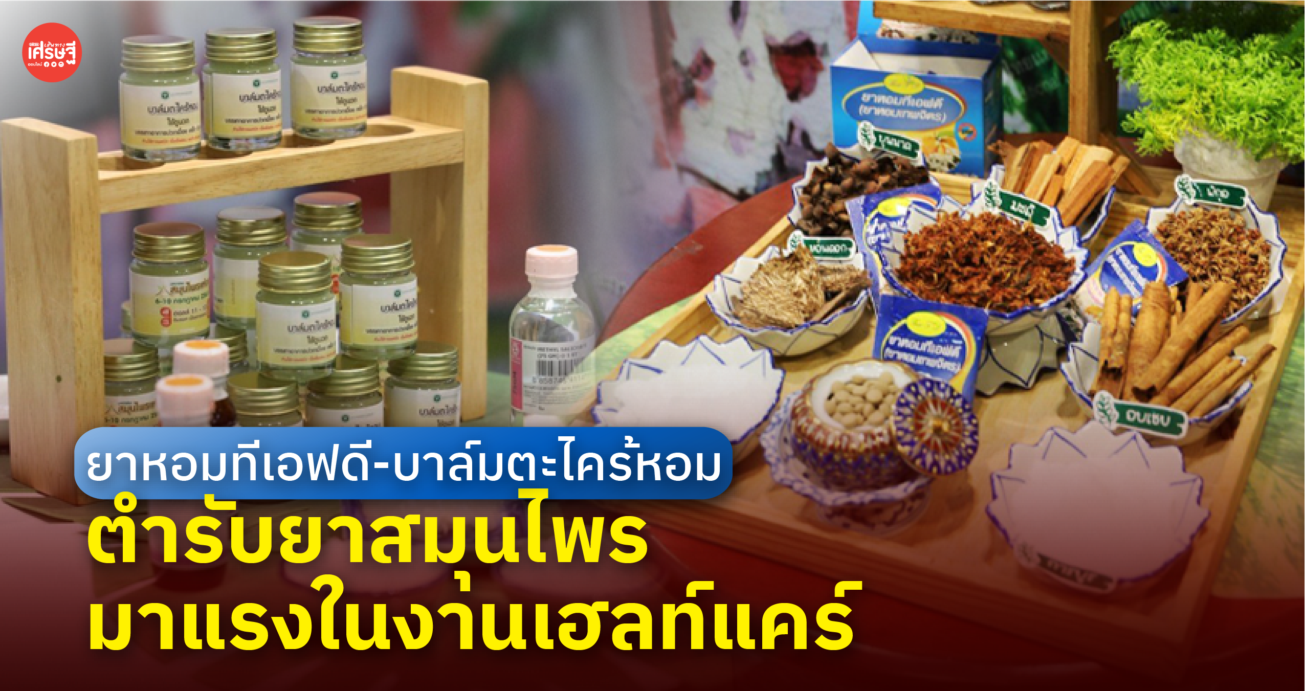 ยาหอมทีเอฟดี-บาล์มตะไคร้หอม ตำรับยาสมุนไพร มาแรงในงานเฮลท์แคร์