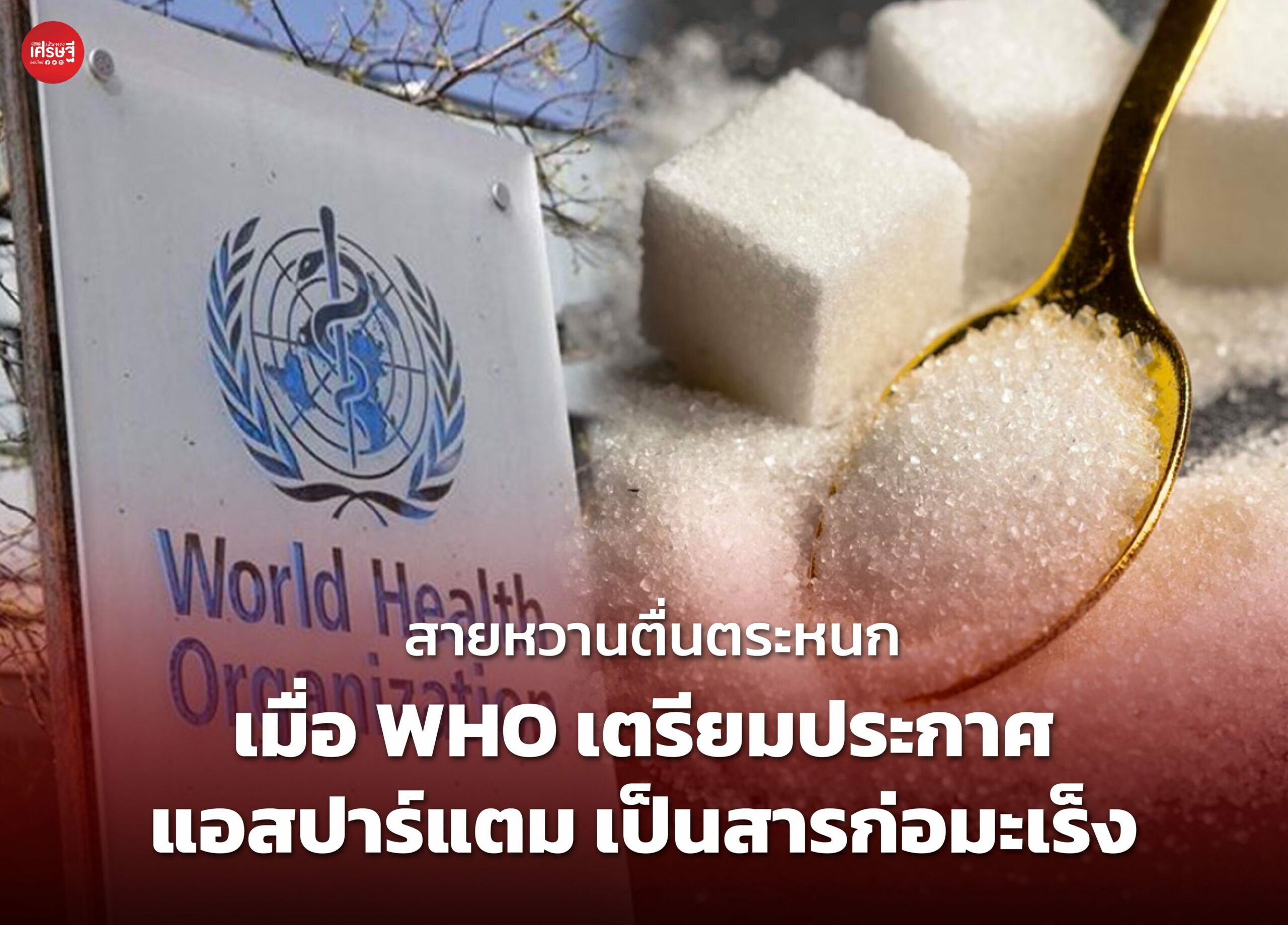 สายหวานตื่นตระหนก เมื่อ WHO เตรียมประกาศ แอสปาร์แตม เป็นสารก่อมะเร็ง 