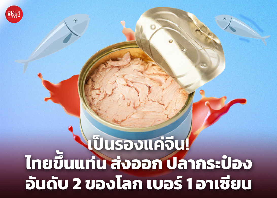 เป็นรองแค่จีน! ไทยขึ้นแท่น ส่งออก ปลากระป๋อง อันดับ 2 ของโลก เบอร์ 1 อาเซียน