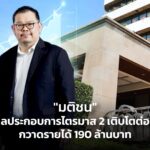 “มติชน” โชว์ผลประกอบการไตรมาส 2 เติบโตต่อเนื่อง กวาดรายได้ 190 ล้านบาท