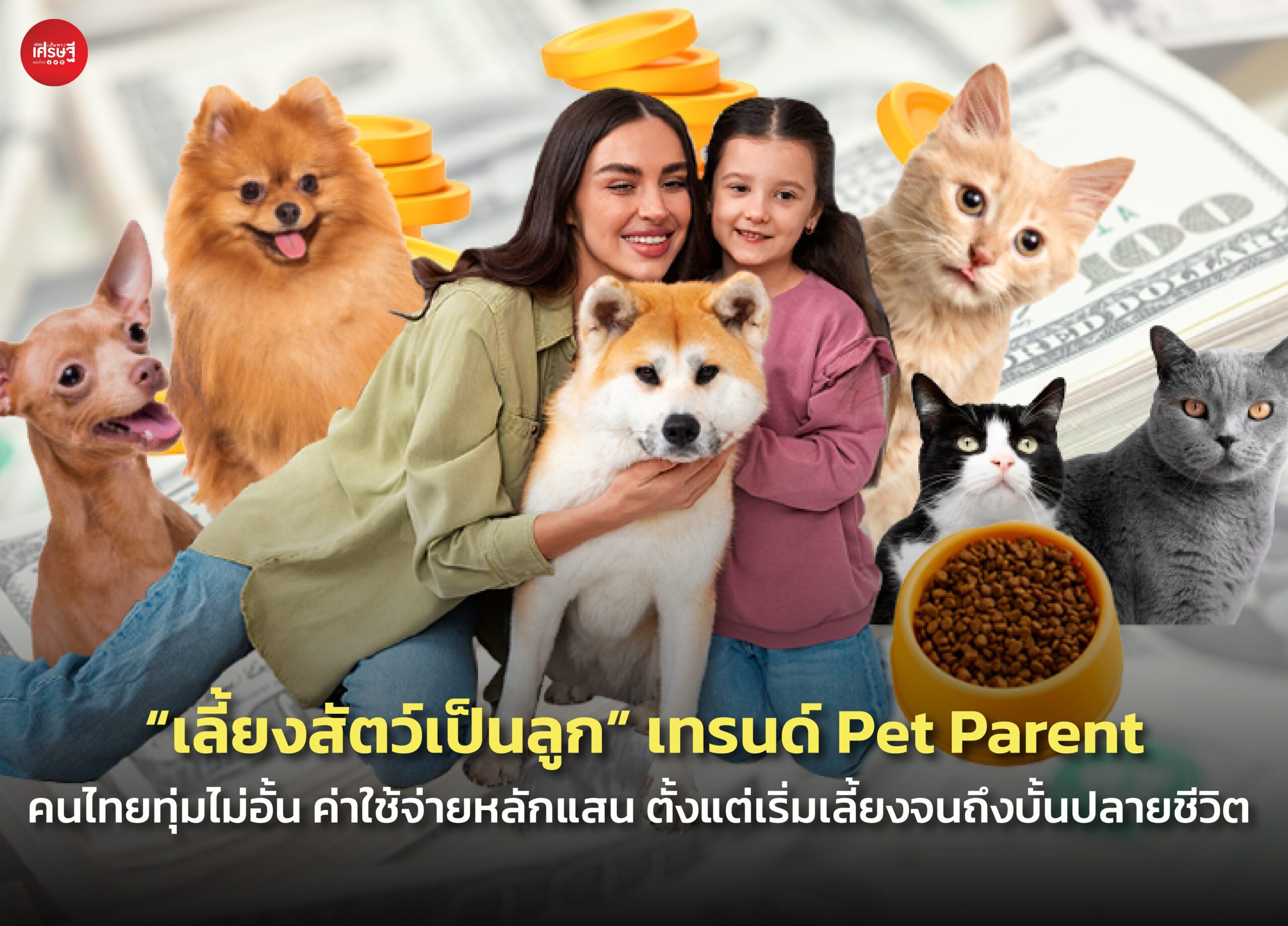 "เลี้ยงสัตว์เป็นลูก" เทรนด์ Pet Parent คนไทยทุ่มไม่อั้น ค่าใช้จ่ายหลักแสน ตั้งแต่เริ่มเลี้ยงจนถึงบั้นปลายชีวิต