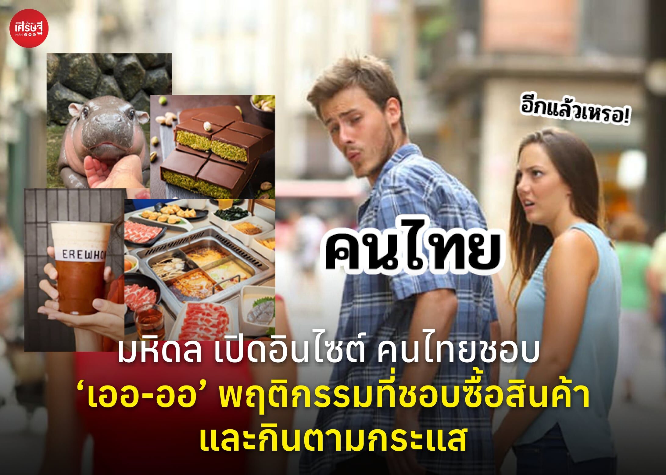 มหิดล เปิดอินไซต์ คนไทยชอบ ‘เออ-ออ’ พฤติกรรมที่ชอบซื้อสินค้าและกินตามกระแส
