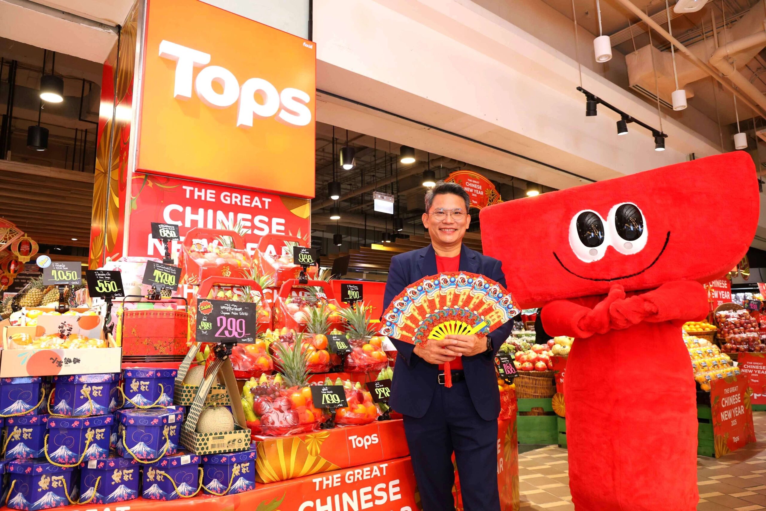 ท็อปส์ จุดประทัดต้อนรับปีมะเส็ง ปลุกตลาดค้าปลีกช่วงตรุษจีน ตั้งเป้ากระตุ้นยอดขายโต 20%