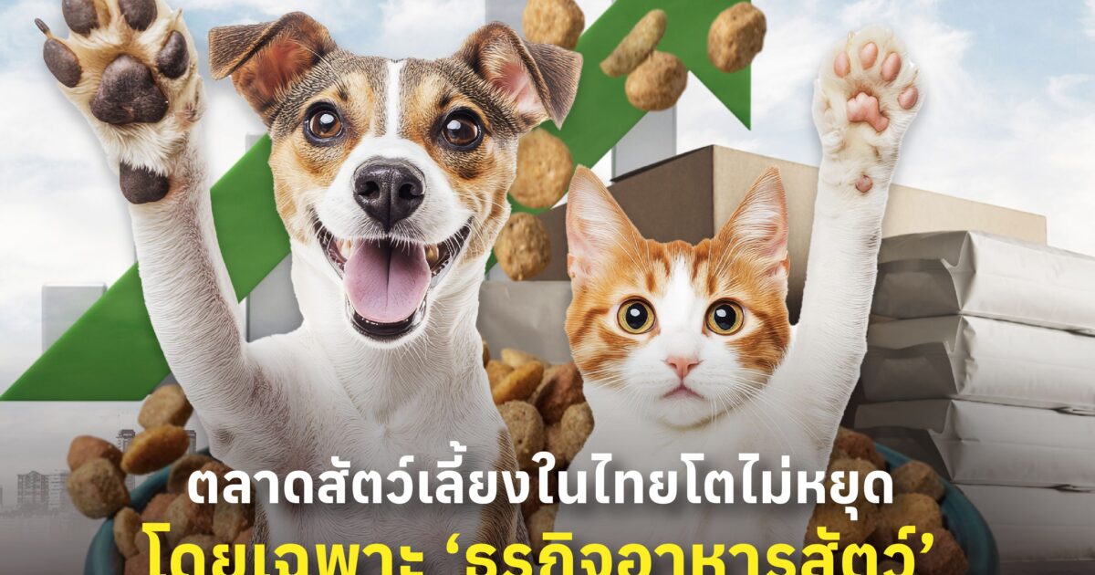 ตลาดสัตว์เลี้ยงในไทยโตไม่หยุด โดยเฉพาะ ‘ธุรกิจอาหารสัตว์’ ที่แข่งขันกันดุเดือด มีทาสแมวเพิ่มขึ้น 28%