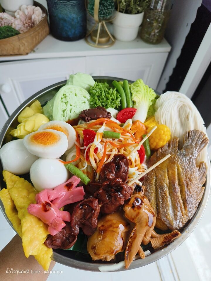 วุ้นส้มตำถาด