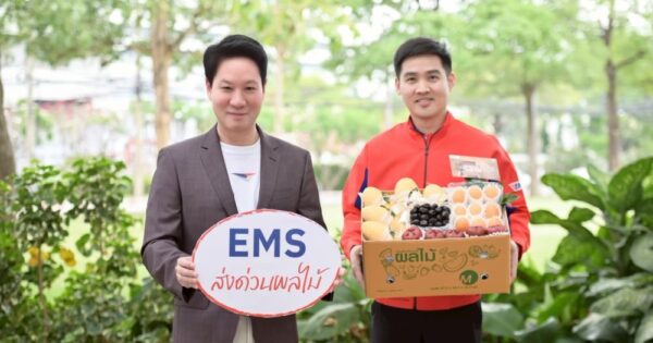 ไปรษณีย์ไทย ผนึกกำลัง กรมการค้าภายใน หนุนเกษตรกรไทยกระจายผลไม้คุณภาพแจกกล่อง-จัดส่ง EMS ส่งด่วนผลไม้ฟรี ถึงมือผู้บริโภคทั่วประเทศ