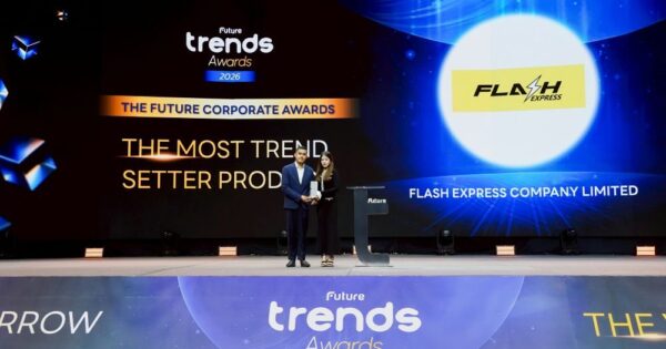 Flash Express คว้ารางวัล Future Trends Awards 2026 Flash Express คว้ารางวัล Future Trends Awards 2026