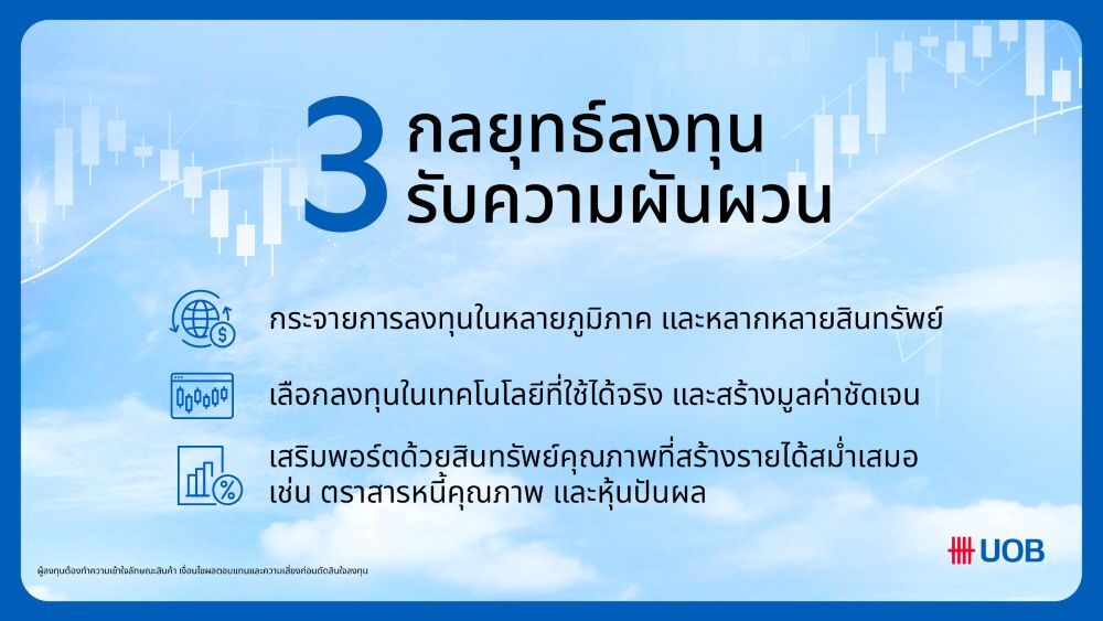 3 กลยุทธ์ลงทุนรับความผันผวน