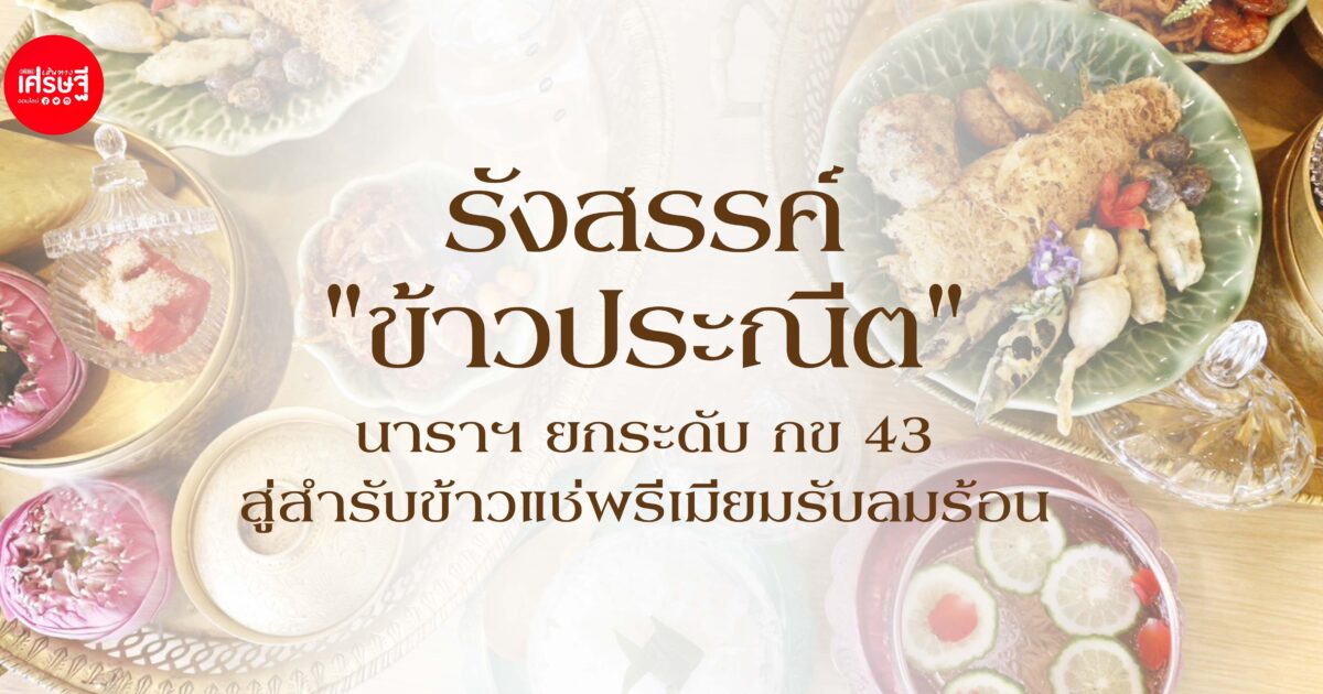 รังสรรค์ "ข้าวประณีต" นาราฯ ยกระดับ กข 43 สู่สำรับข้าวแช่พรีเมียมรับลมร้อน