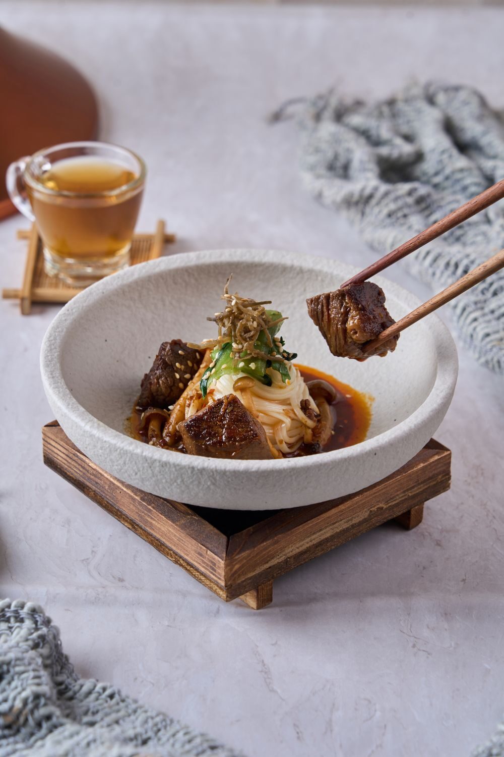 อูด้งหม่าล่าเนื้อสันคอวากิว