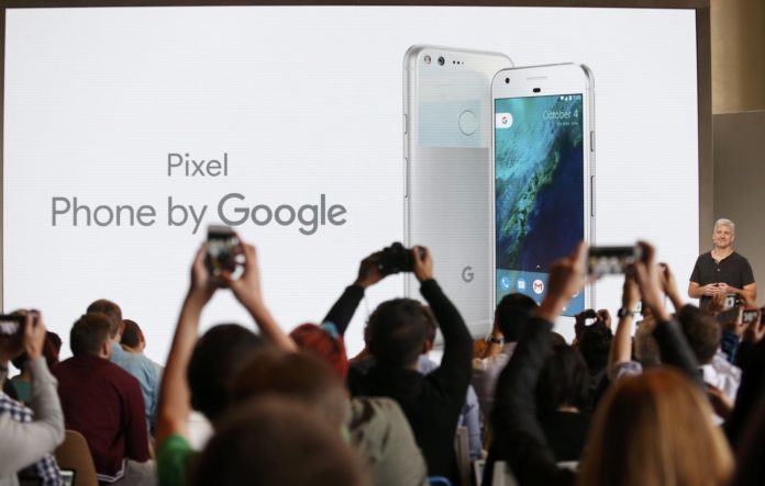 Rick Osterloh, SVP Hardware at Google, introduces the Pixel Phone by Google during the presentation of new Google hardware in San Francisco, California, U.S. October 4, 2016. REUTERS/Beck Diefenbach