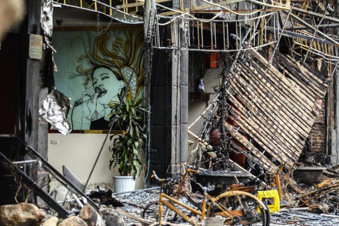 สภาพความเสียหาย วันที่ 2 พ.ย. / AFP PHOTO / STR