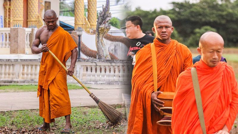 อนุโมทนาบุญ! ภาพชุดกิจวัตรประจำวัน 'พระบัวขาว' แฟนมวยร่วม ...