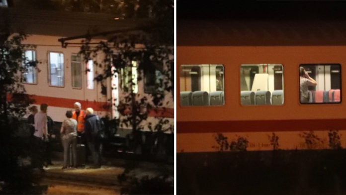 เยอรมันผวา /ขบวนรถไฟที่เกิดเหตุแทงสะเทือนขวัญในเมืองเฟล็นส์บวร์ก ทางเหนือของเยอรมนี