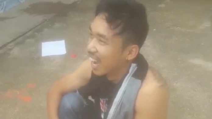 นายวิษณุ หล่ำแสง เอเย่นต์ยาบ้า ขณะถูกจับกุม