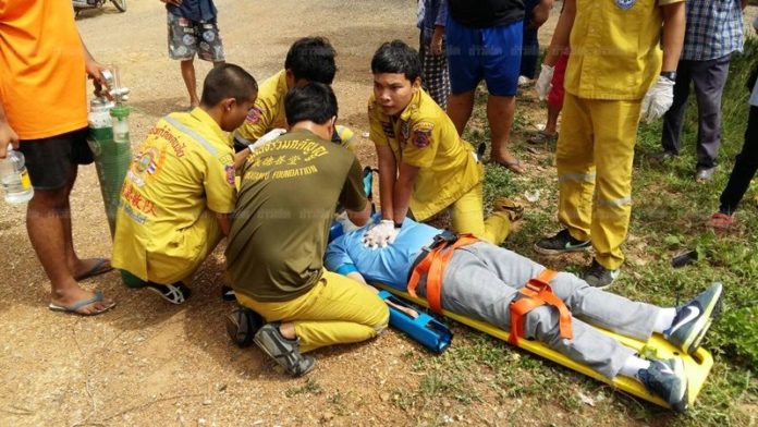 เจ้าหน้าที่พยายามปั๊มหัวใจยื้อชีวิต พ.ท.พิชัย