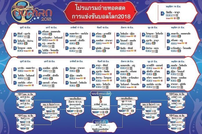 โปรแกรมถ่ายทอดสด