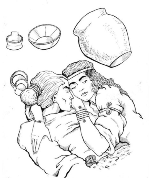 คู่รักนอนกอดกันเสียชีวิต