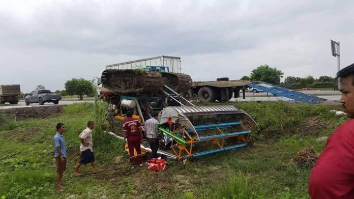 รถเกี่ยวทับร่างดับคาที่