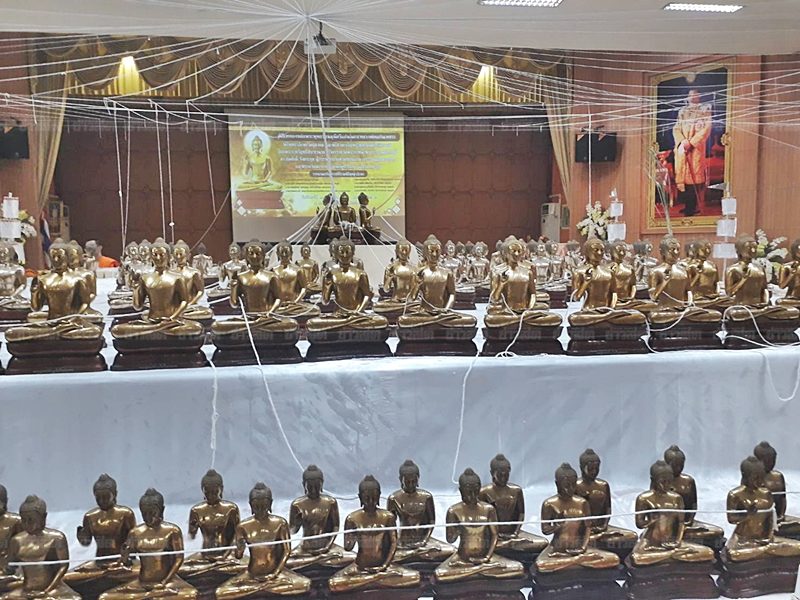 พิธีพุทธาภิเษกวัตถุมงคล ปลุกเสกอธิฐานจิต และพิธีสวดเจริญพระพุทธมนต์เสริมบารมี พระพุทธรัตนมุณี ศรีแก่นนคร