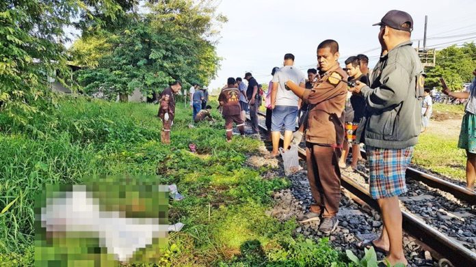 พ่อเฒ่าวัย 80 ถูกรถไฟชนดับคาที่