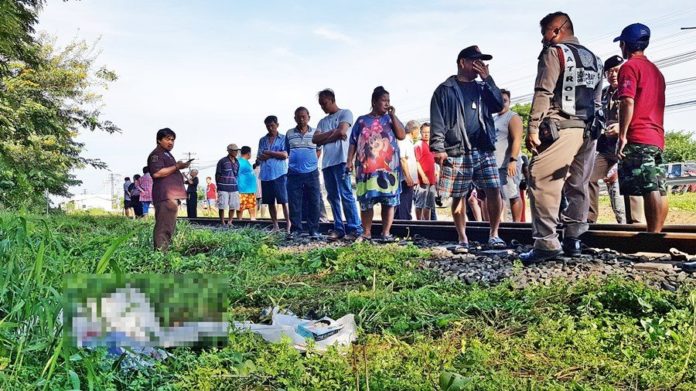 พ่อเฒ่าวัย 80 ถูกรถไฟชนดับคาที่