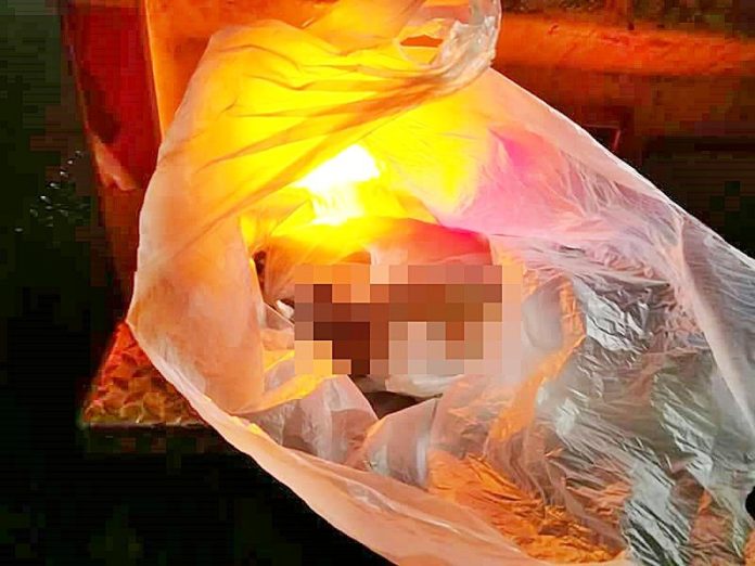 พบศพทารกแรกเกิด ถูกยัดถุงทิ้งถังขยะ