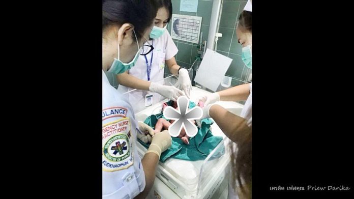 ทารกถูกทิ้งในป่า พบสายรกยังติดอยู่