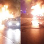 ระทึกกรุง! สิบล้อเบรกแตกชนรถตู้ กวาด 8 คันรวดบนสะพานไฟลุกท่วม