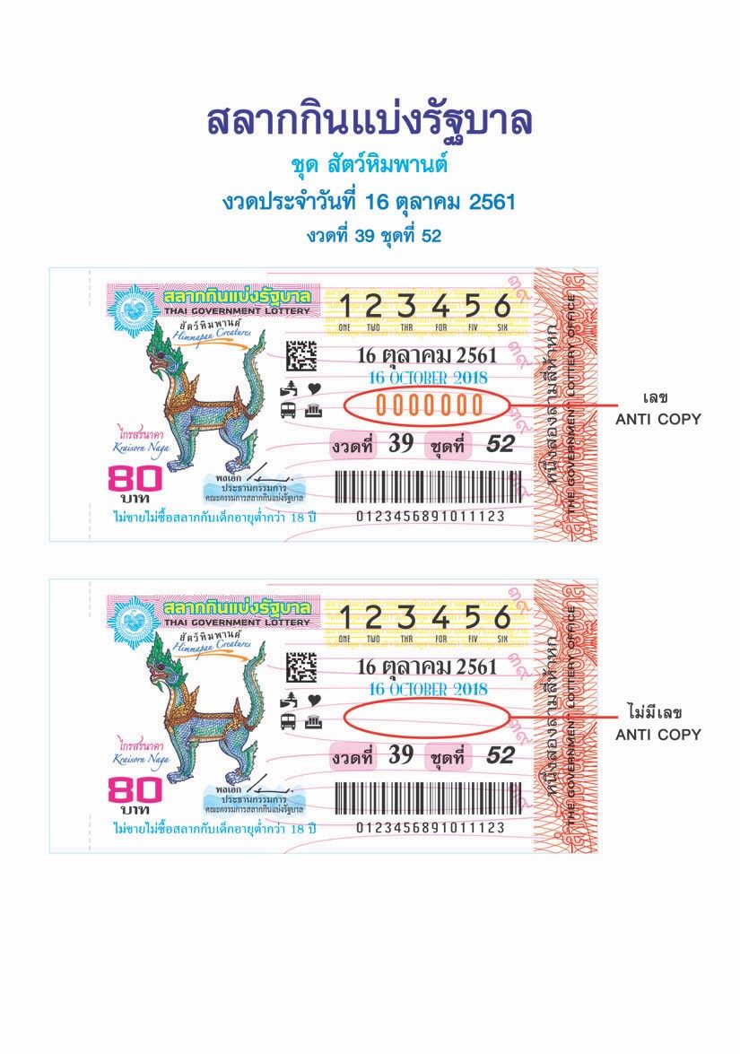กองสลากแจง พิมพ์สลากผิด