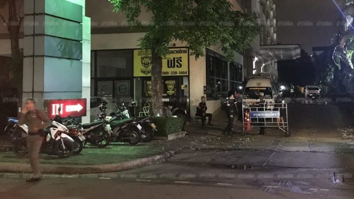 ที่เกิดเหตุ นศ.สาวดิ่งคอนโดเสียชีวิต